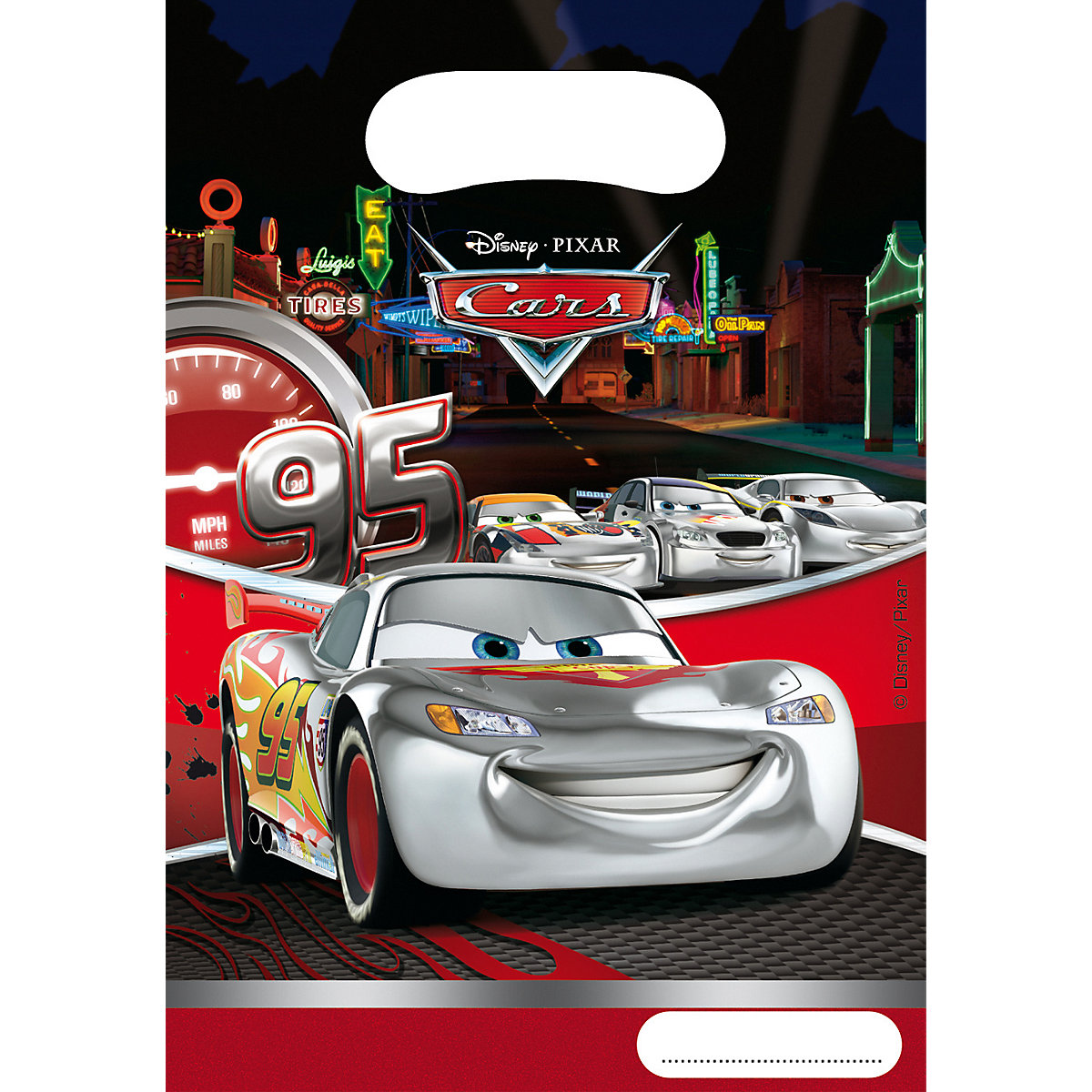 Mitgebseltüten   Cars Silver, 6 Stück