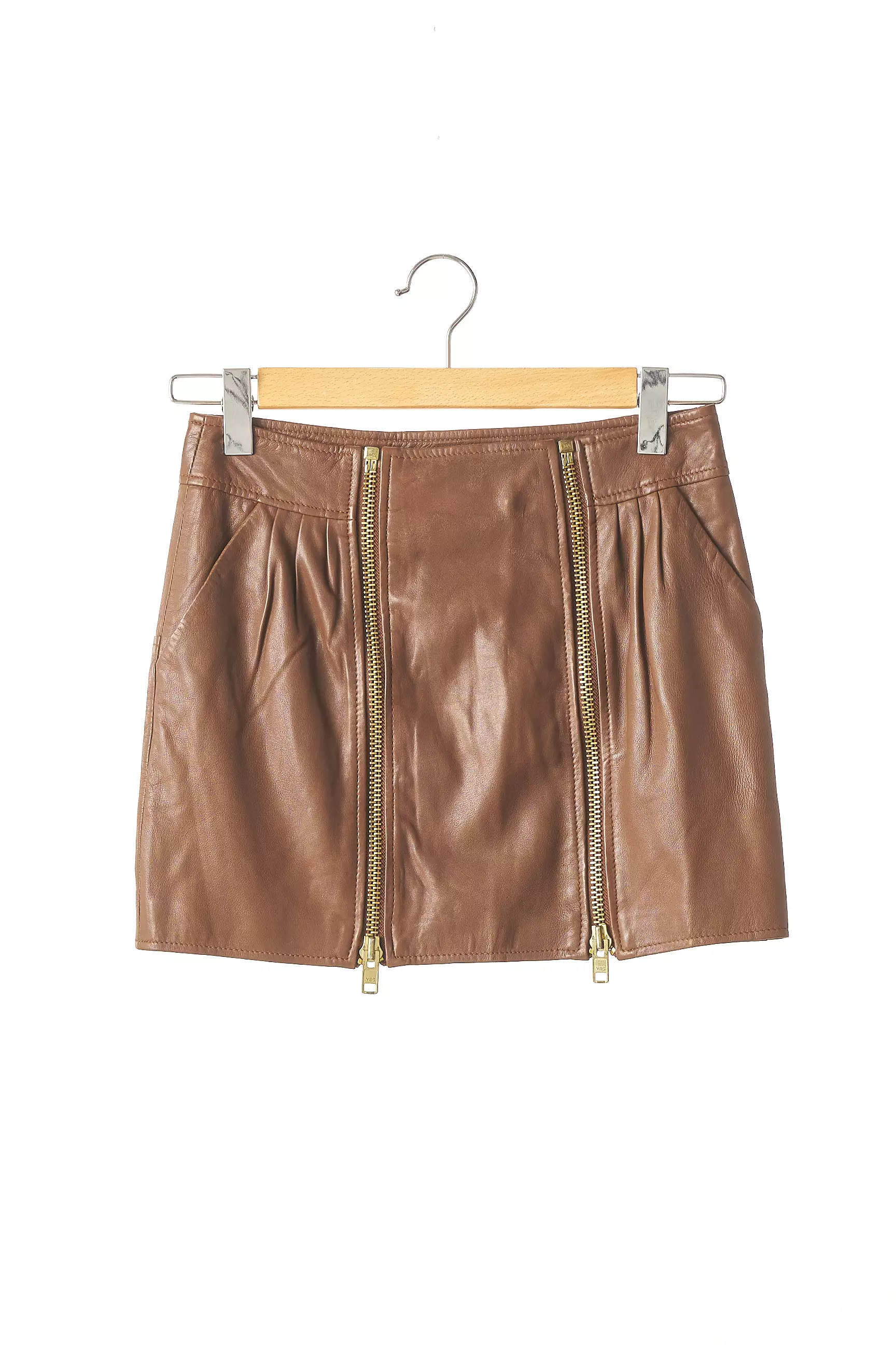 Les Petites Mini Jupe Femme couleur marron