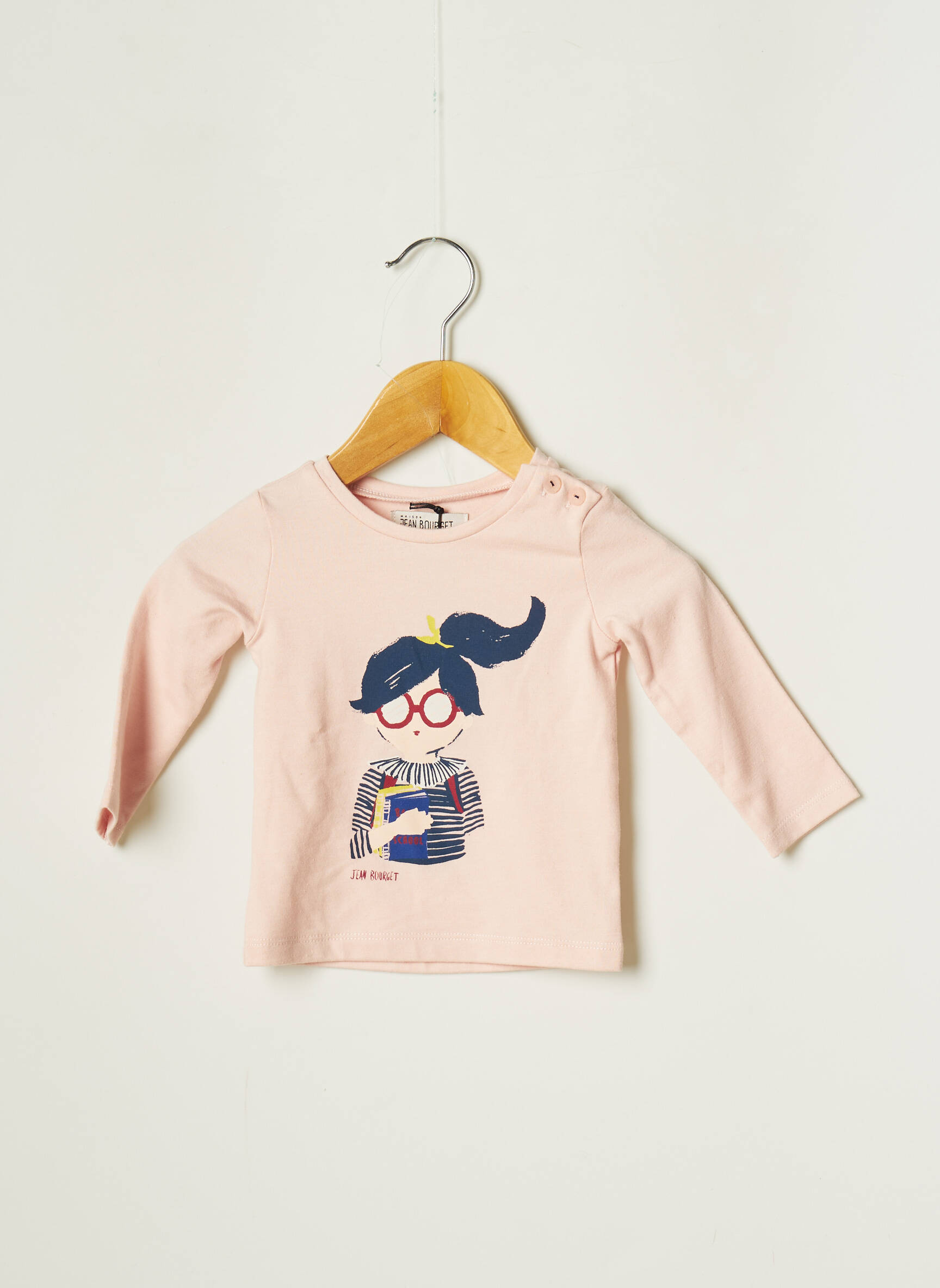 Jean Bourget Sous Pulls 1 Fille couleur rose