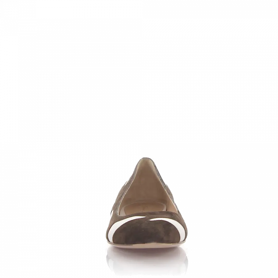Gianvito Rossi - Ballerinas G20001 Veloursleder - braun