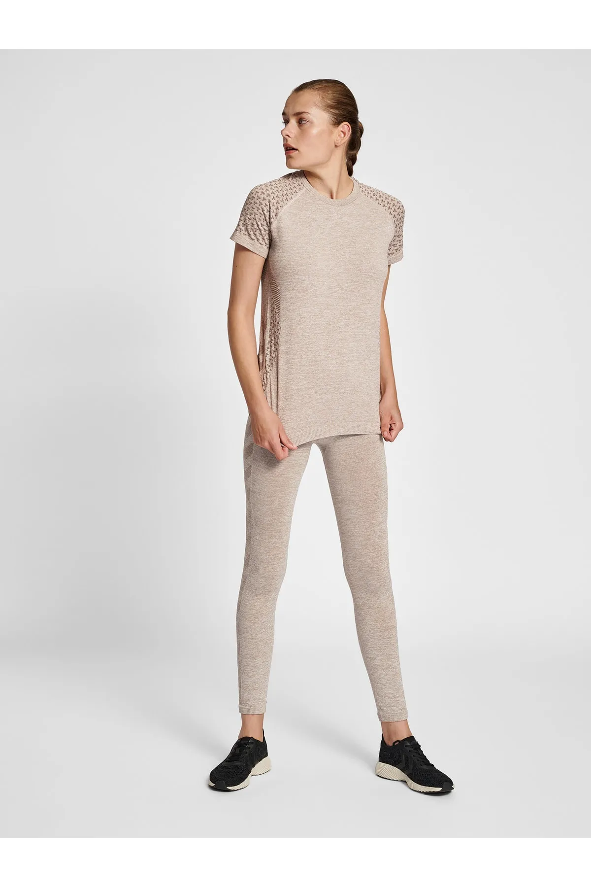 hummel  Sport-Leggings - Braun - Mittlerer Bund