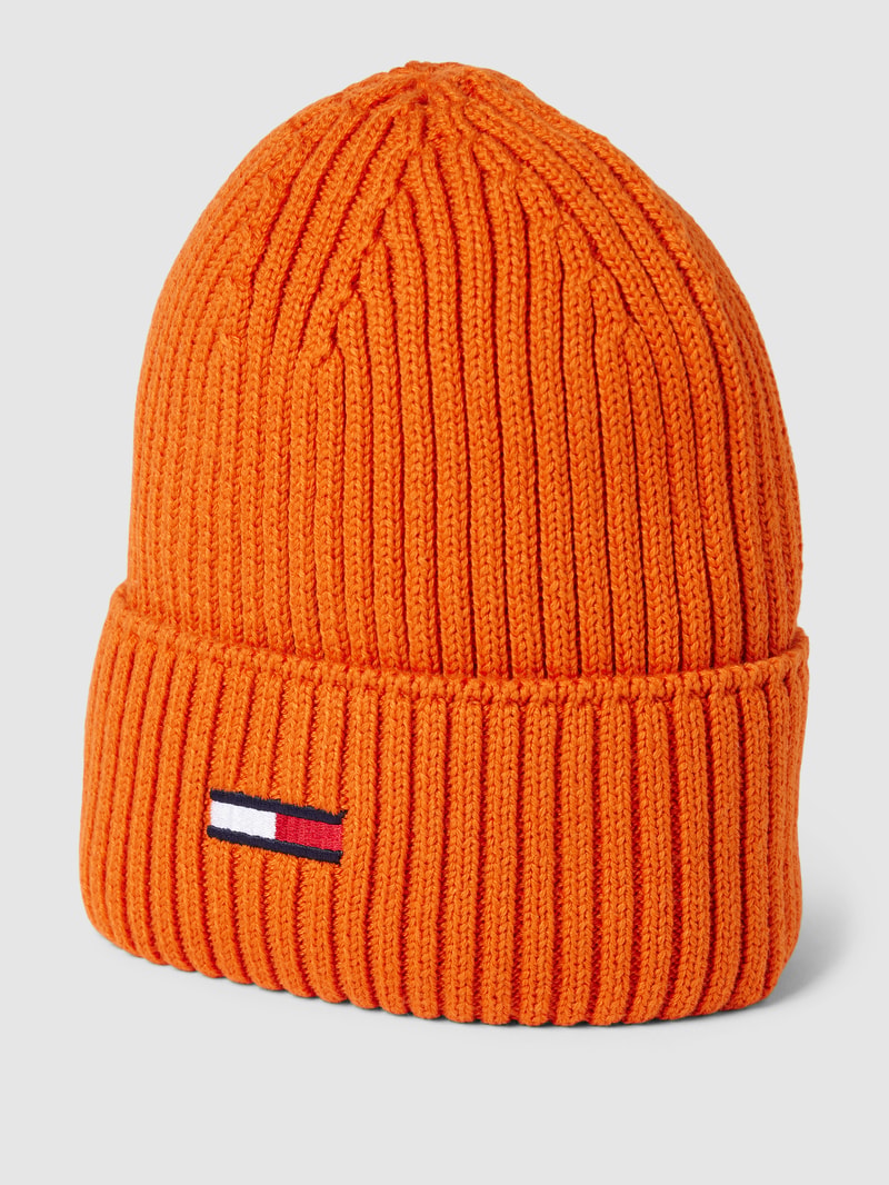 Mütze mit Logo-Stitching in orange
