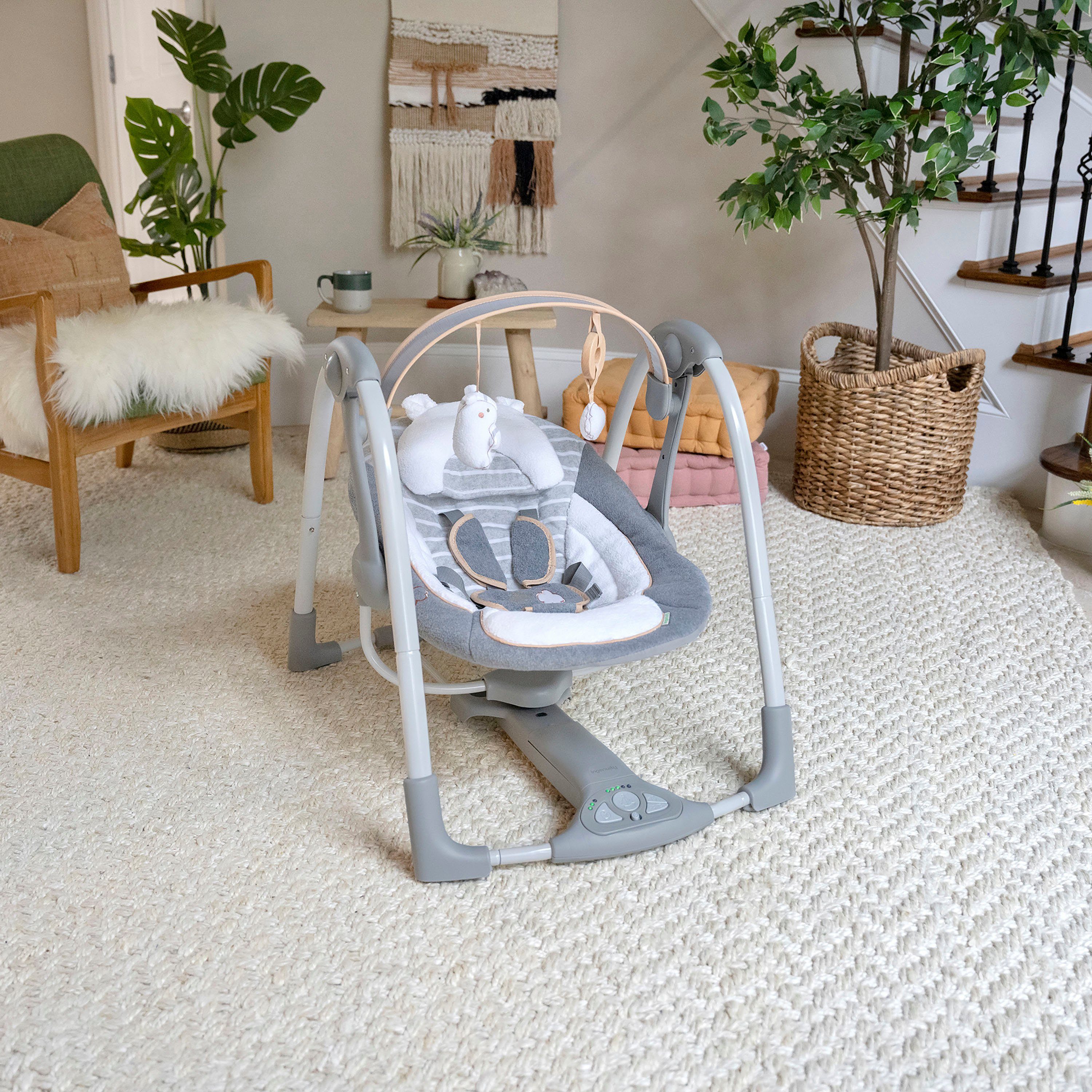 ingenuity Babyschaukel Swing'n' Go, Bella Teddy, tragbar