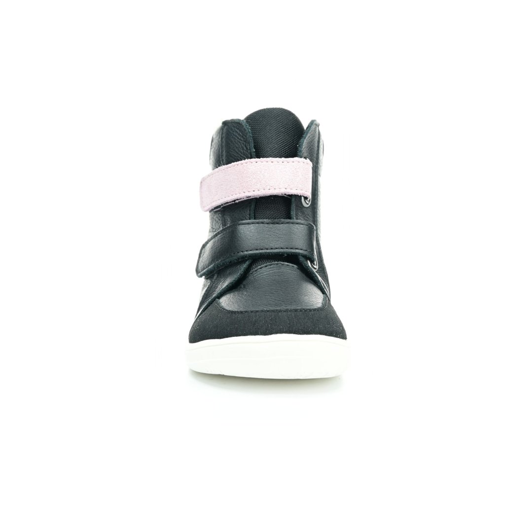Baby Bare Febo Winter Sparkle Black (mit Membran / Asfaltico) schwarze Barfußstiefeletten