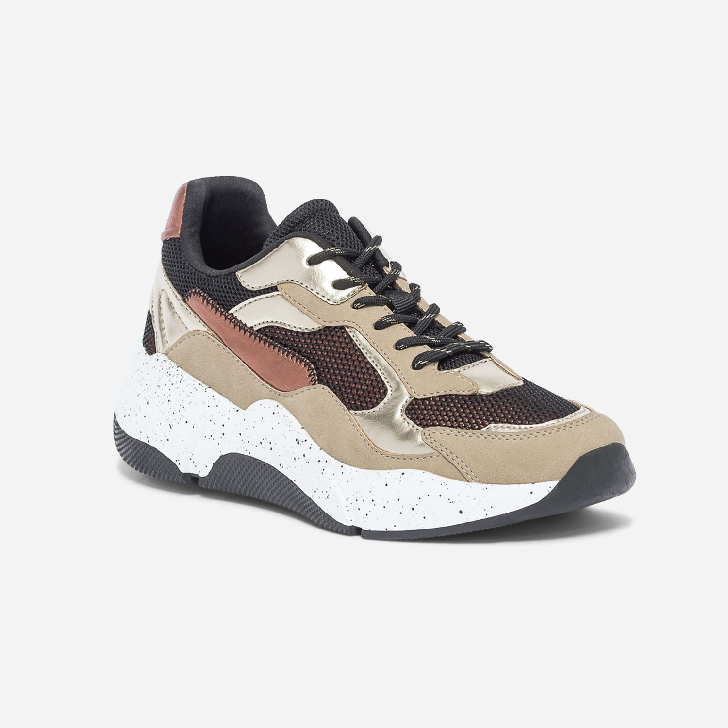 Sneakers Dad Shoes TEXTO beige, or, noir, cuivre