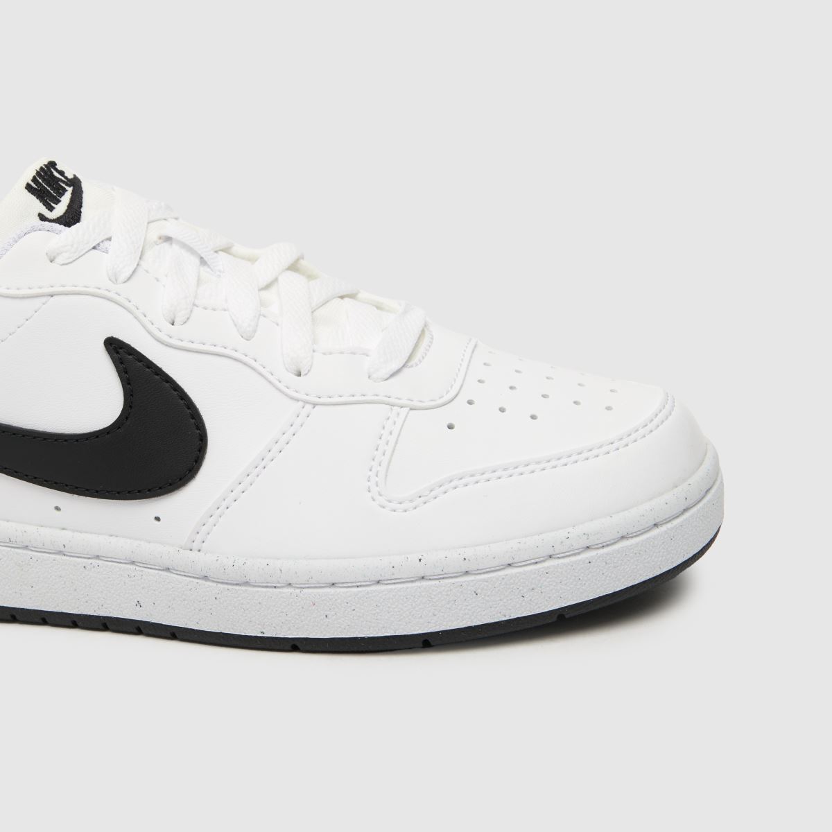 Nike vita och svarta Court Borough Low Recraft ungdomsskor
