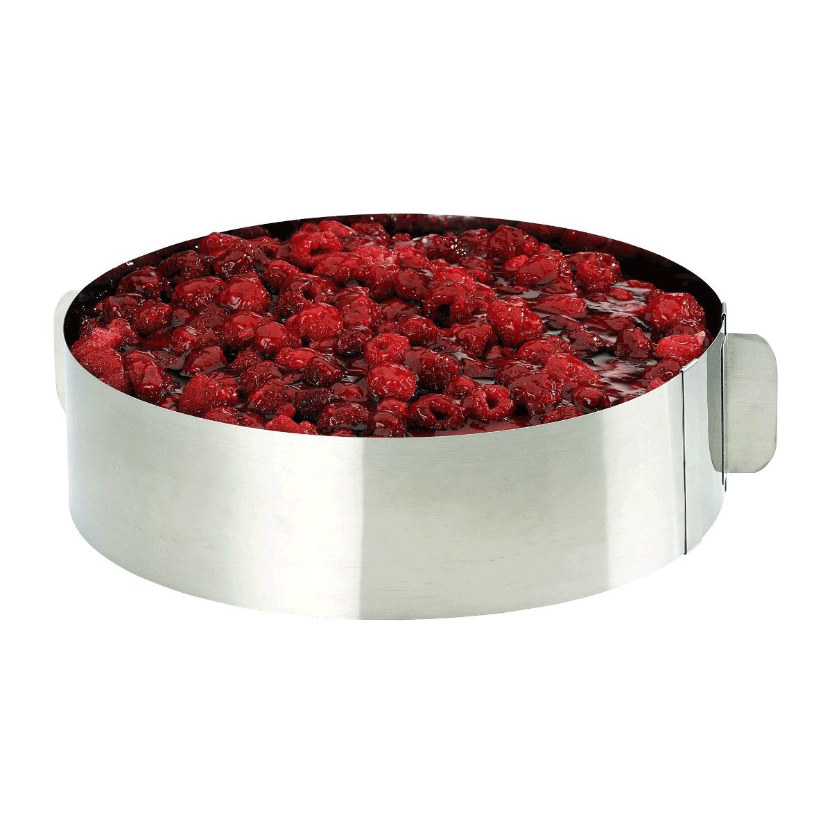 EUROHOME Tortenring Edelstahl Kuchenring verstellbar Rostfrei spülmaschingeeignet, Edelstahl, (Torgenring bis 30 cm verstellbar, 8 cm hoch), Tortenring hoch - Kuchenform rund