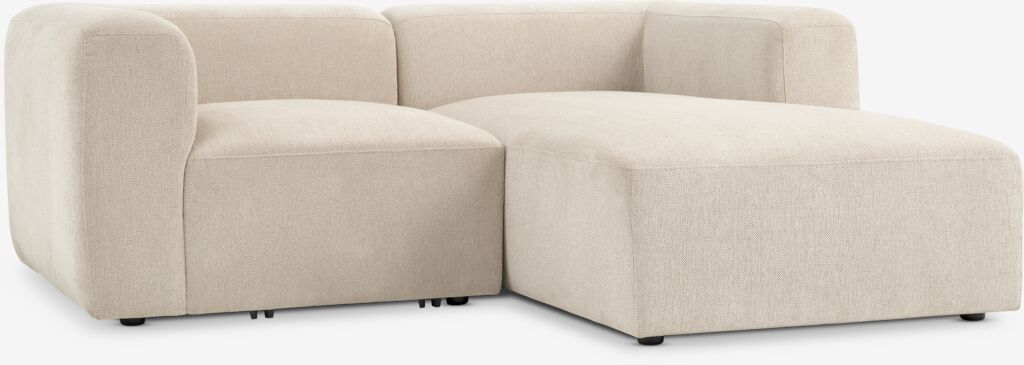 SKEJBY Canapé modulable SKEJBY Méridienne 2 places en tissu sable