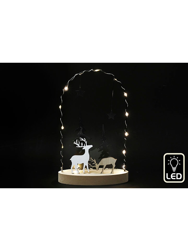 SiL Interiors LED-Dekoleuchte in Weiß/ Hellbraun - (B)11 x (H)19 x (T)5 cm günstig kaufen onesize
