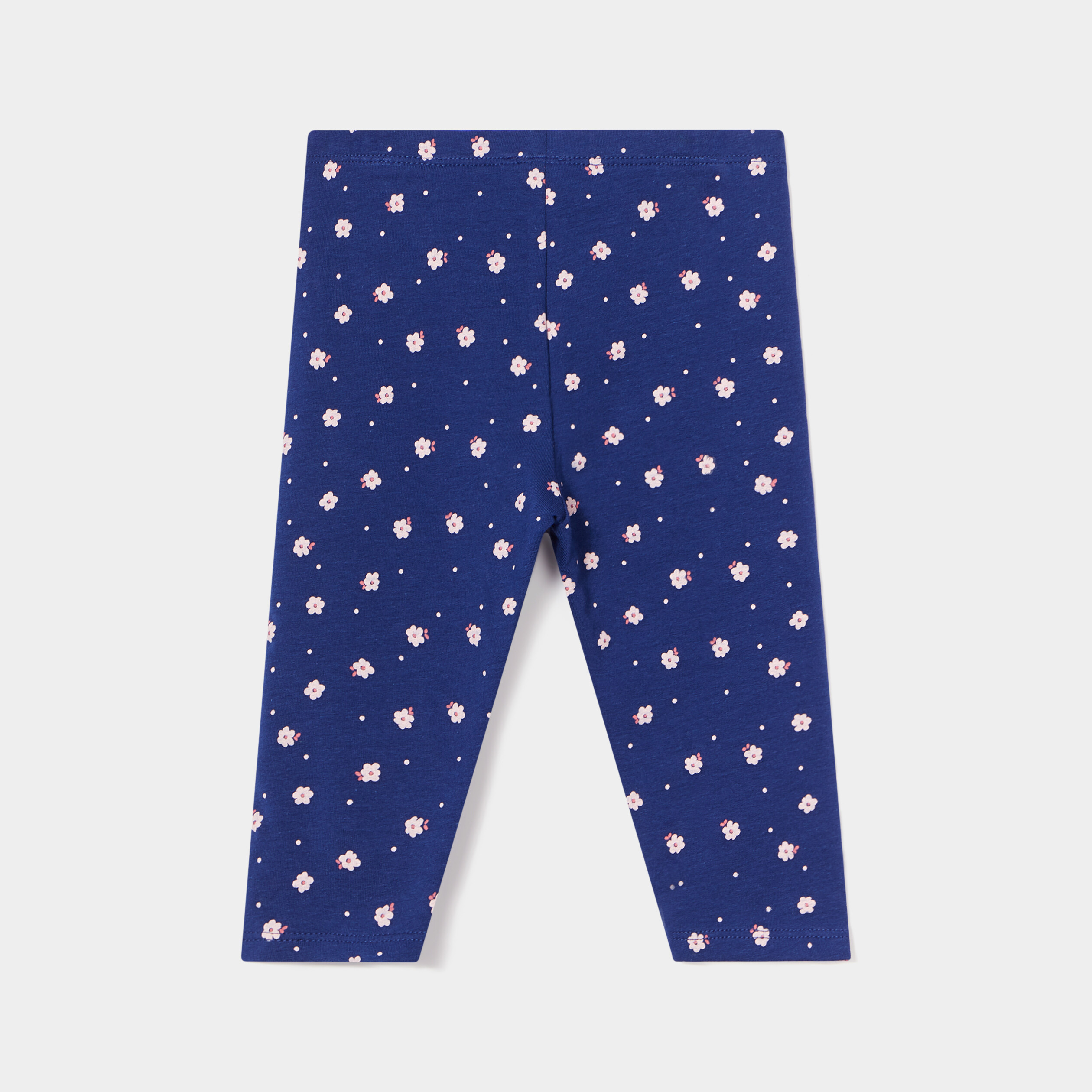 Legging molletonné bleu marine bébé fille | La Halle