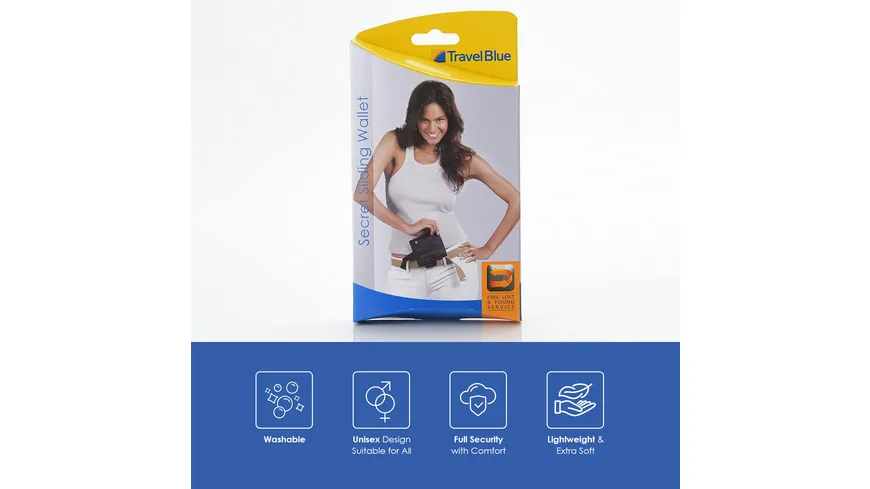 TravelBlue Einschub-Brieftasche schwarz