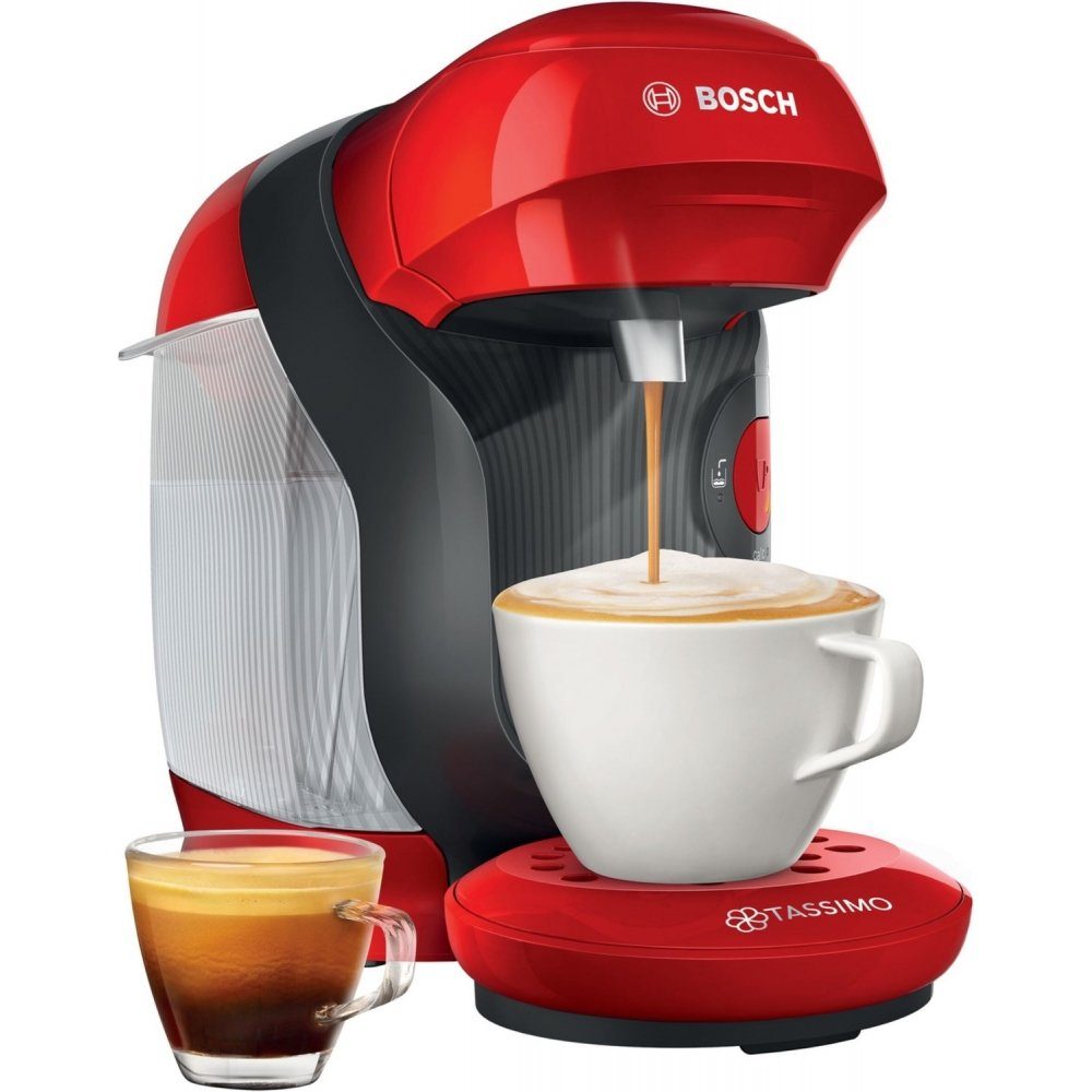 TASSIMO Kapsel-/Kaffeepadmaschine Bosch TAS1103 Tassimo Style - Kapselmaschine - rot