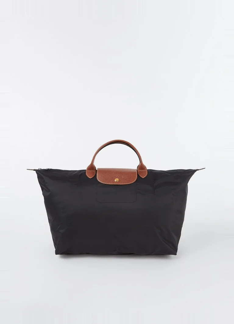 Geantă de călătorie Longchamp Le Pliage L cu detalii din piele