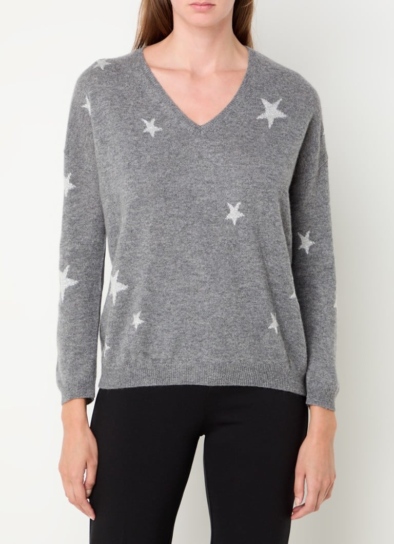Maglione in cashmere a maglia fine Gerard Darel Jodelle con motivo a maglia
