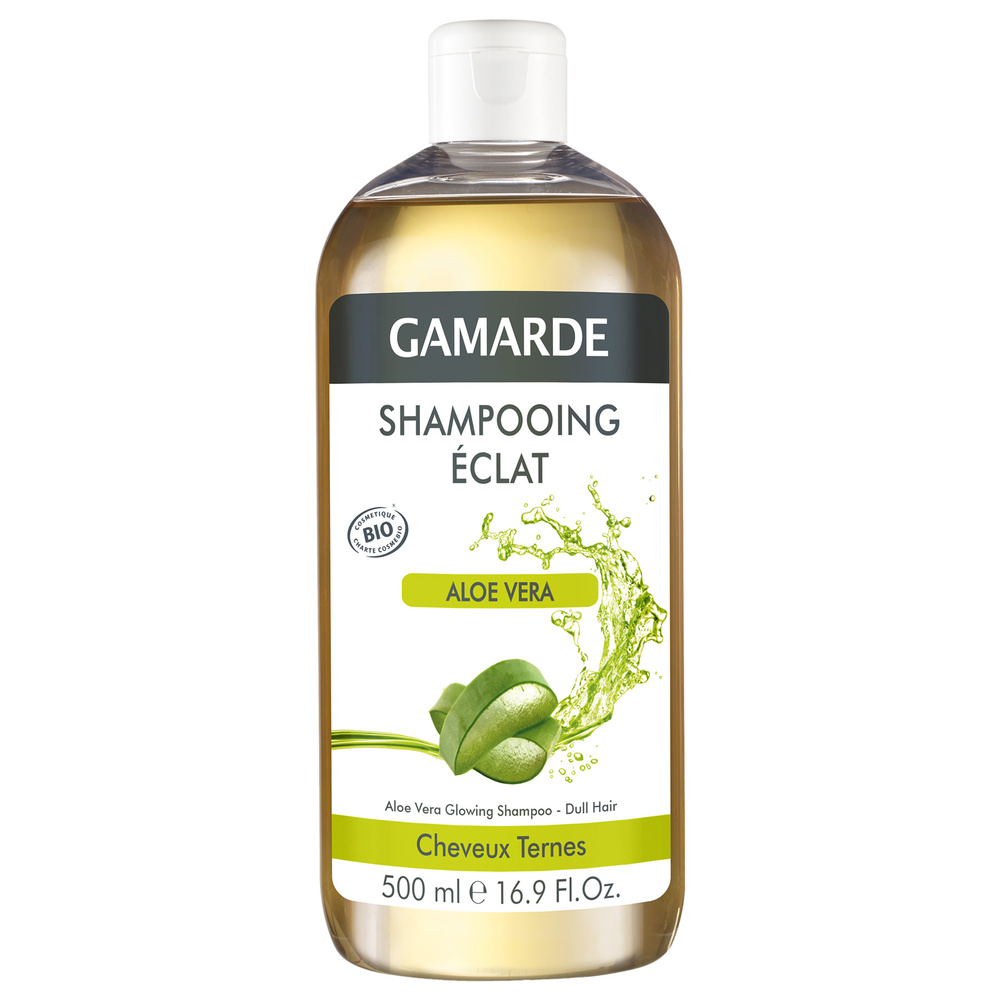 gamarde SHAMPOOING ECLAT - ALOE VERA Flacon 500ml Shampoing cheveux ternes