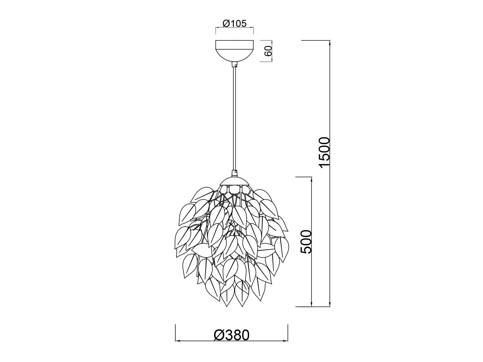 meineWunschleuchte LED Pendelleuchte, Dimmfunktion, LED wechselbar, Warmweiß, Ausgefallene Designer-lampen hängend für über-n Esstisch Schwarz Ø38cm