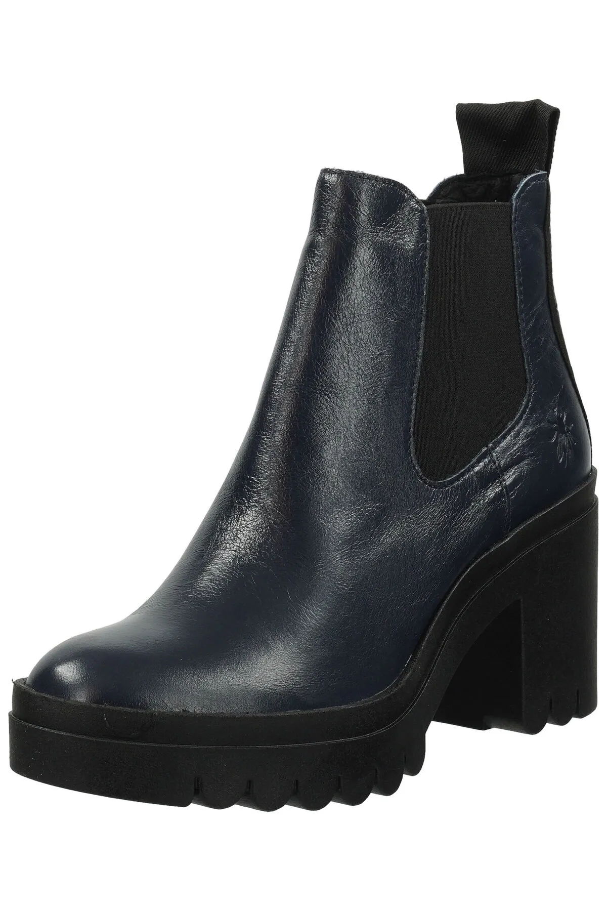 Fly London  Stiefelette - Dunkelblau - Blockabsatz