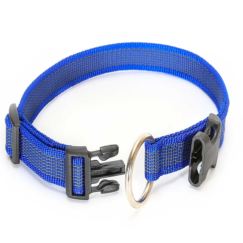 JULIUS-K9 Hundehalsbänder JULIUS-K9 Julius K9 Halsband 25mm x 39-65cm blau/ grau