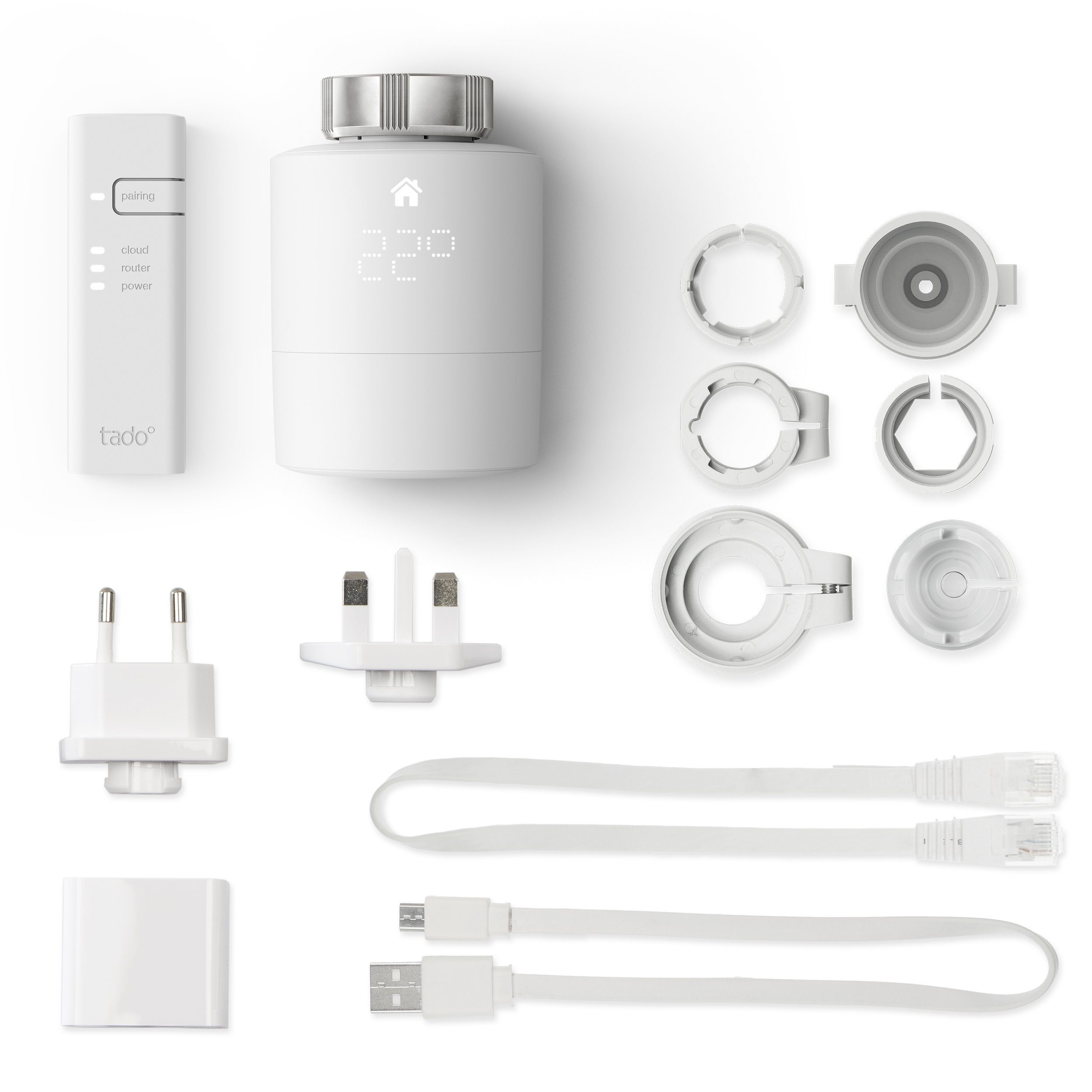 Tado Heizkörperthermostat Starter Kit - Smartes Heizkörper-Thermostat V3+, (1 St)
