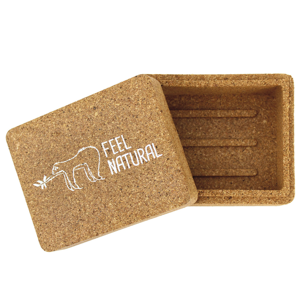 feel natural Boite à savon en liège Accessoire