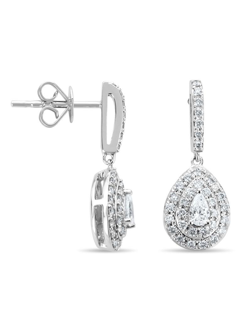 Ohrringe aus Weißgold mit Diamantspitze, 0,58 ct Diamant, Modell Petite Romance