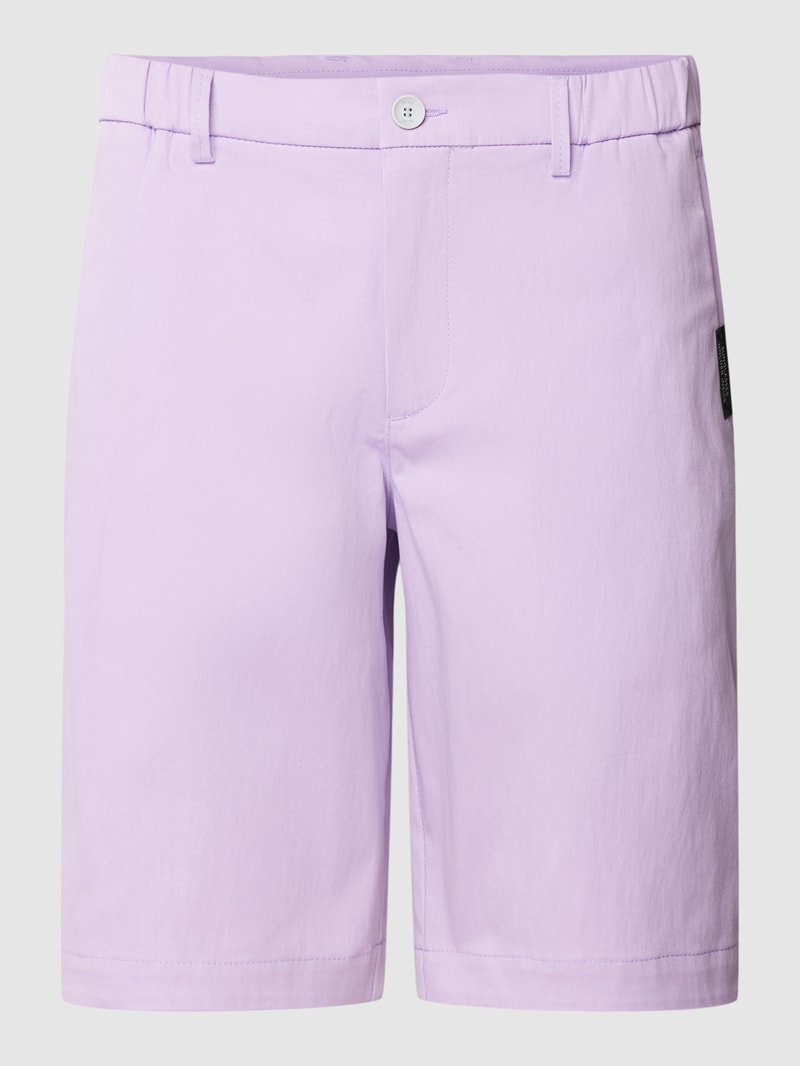 Bermudas mit elastischem Bund Modell 'Liem' in flieder