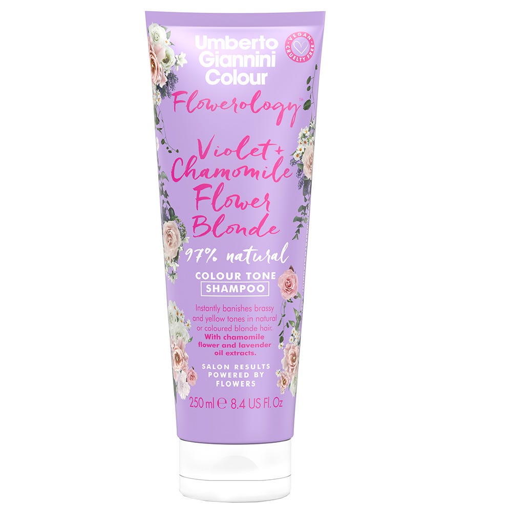 Umberto Giannini Violet+Chamomile Flower Blonde Shampoo 250 ml
