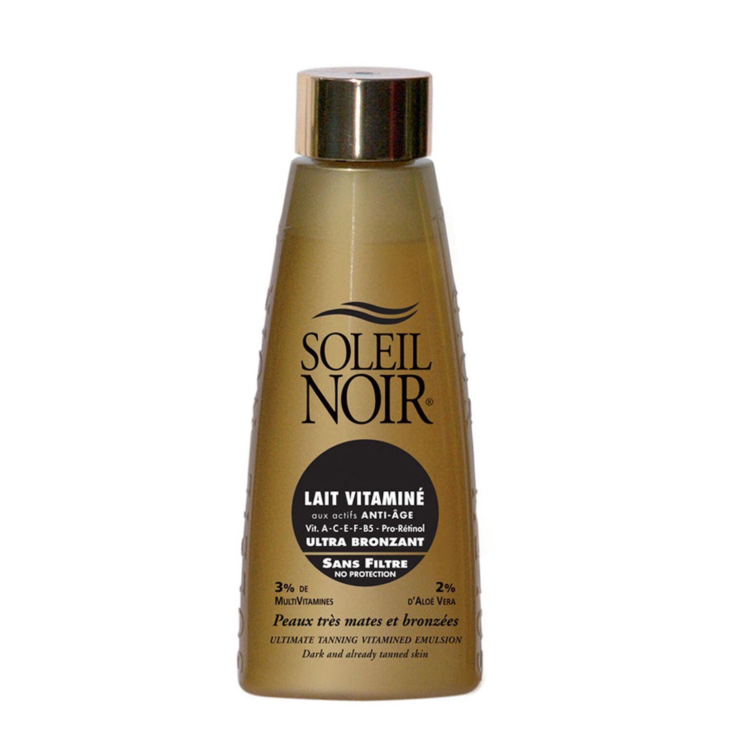 Soleil Noir Lait Vitaminé Ultra Bronzant Peaux Très Mates et Bronzées 150 ml
