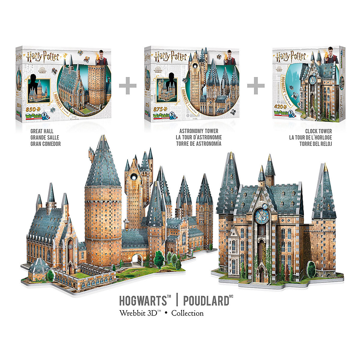 3D Puzzle Hogwarts Clocktower Harry Potter, 420 Teile