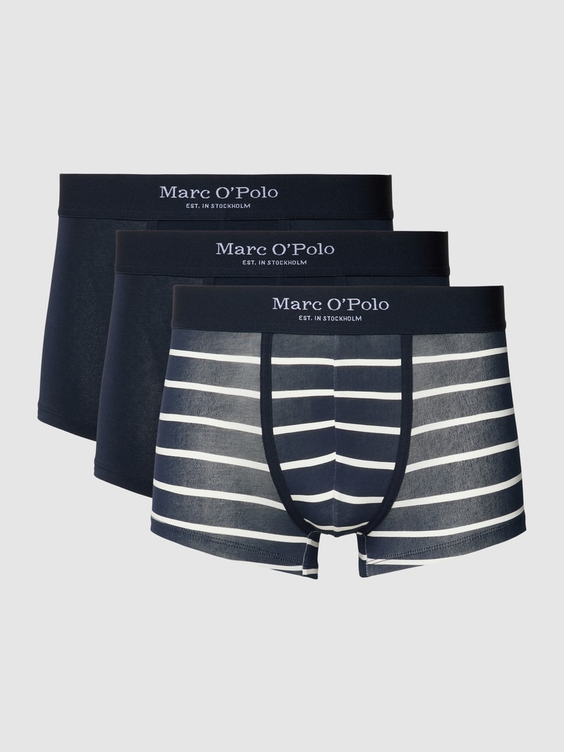 Trunks in Two-Tone-Machart im 3er-Pack in marineblau