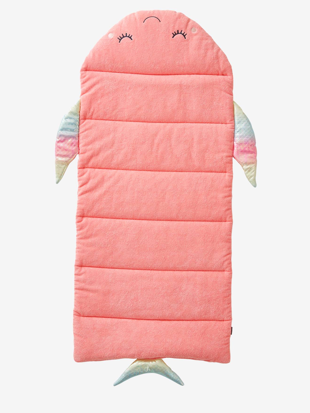 Vertbaudet Kinder Strandmatte FISH - hellblau