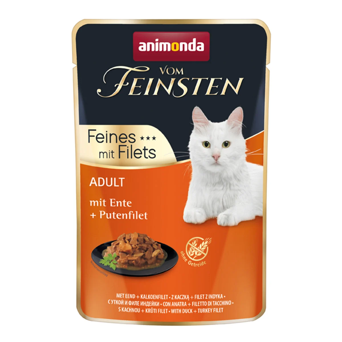 animonda vom Feinsten Adult mit Ente + Putenfilet