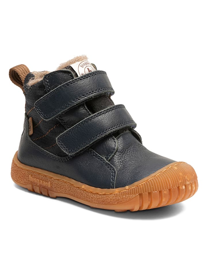 bisgaard Leder-Winterboots in Dunkelblau günstig kaufen