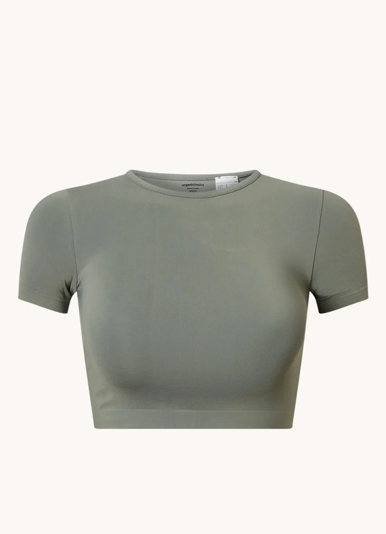 Organic Basics  Crop top met stretch