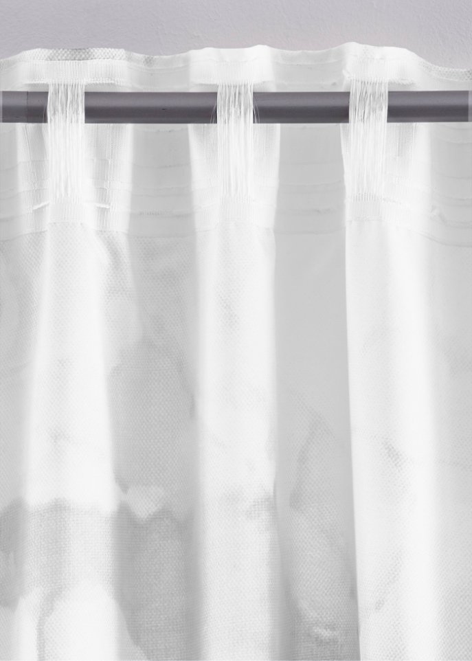 Microfaser Vorhang mit Schmetterlingsdruck (1er Pack)