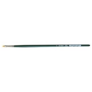 NOVA-Hobbypinsel flach, extrafeine goldfarbene Synthetikfasern 2