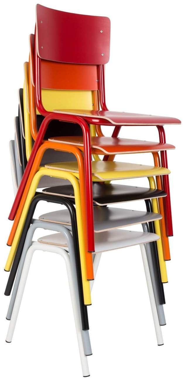 Zuiver Stapelstuhl Stuhl Stapelstuhl BACK TO SCHOOL Weiß von ZUIVER