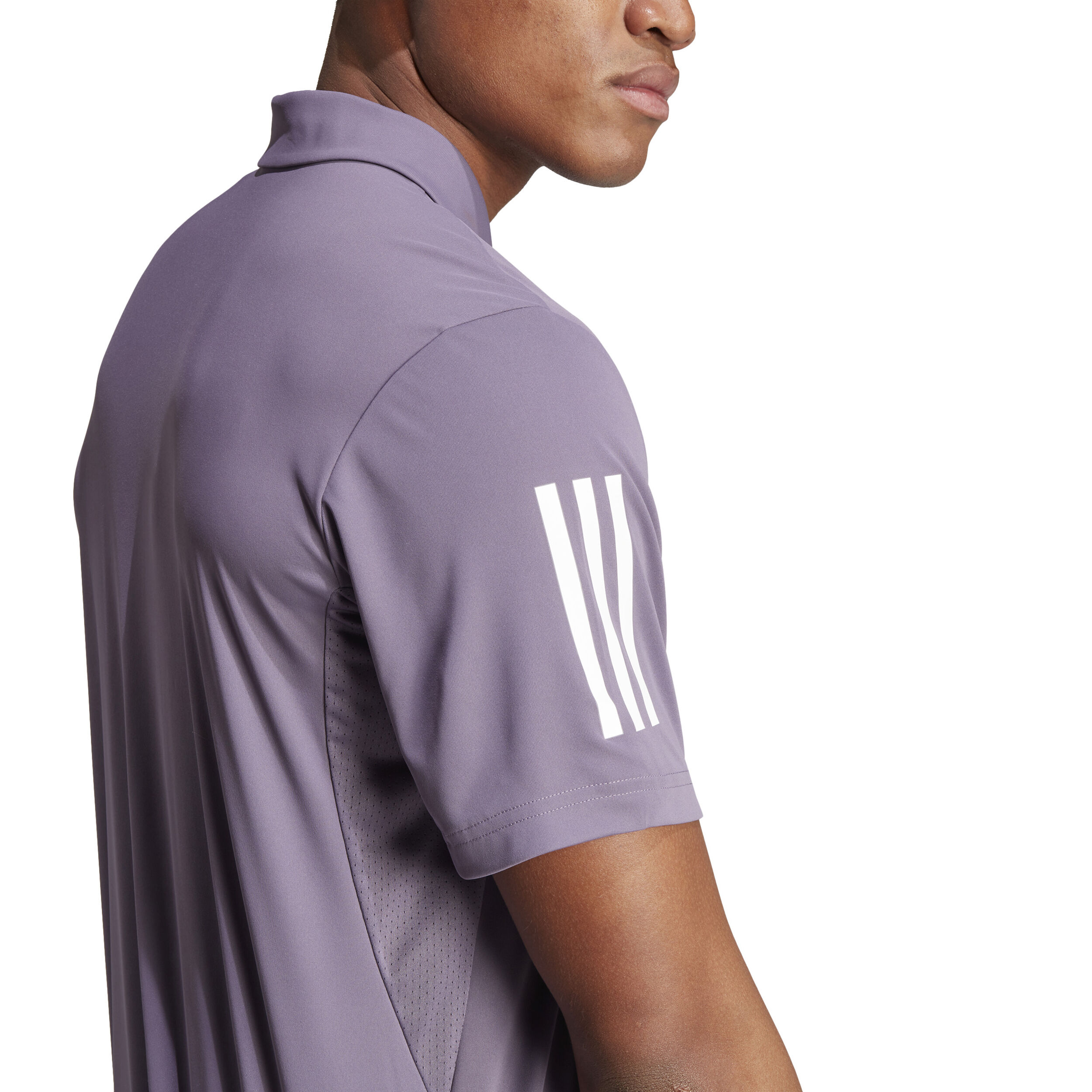 Club 3 Stripes Polo Herren - Flieder