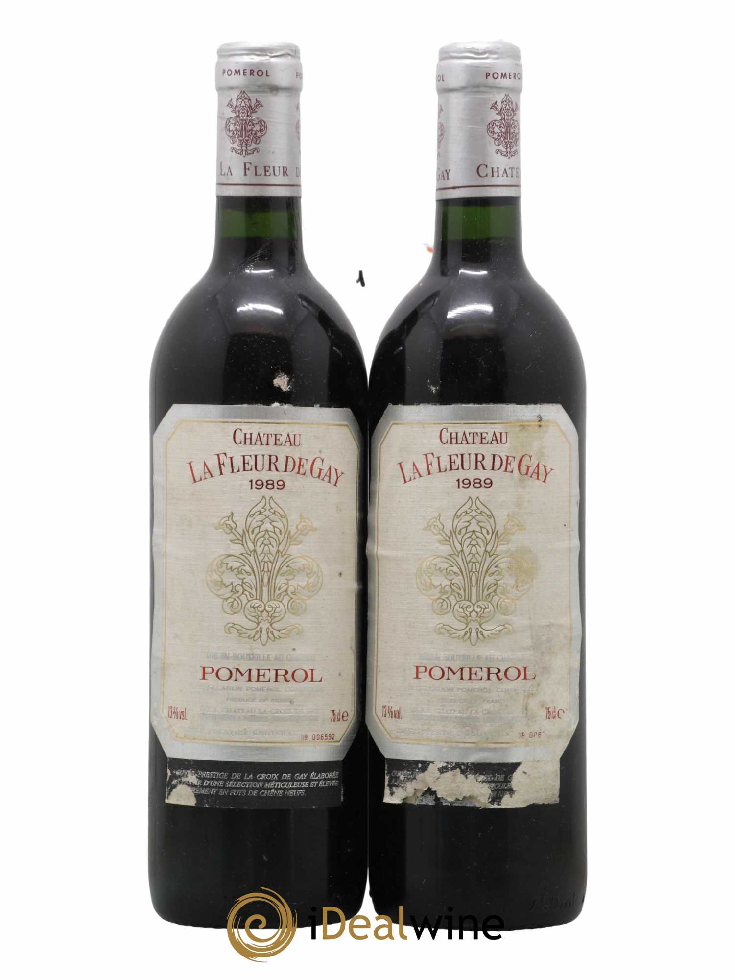 Château la Fleur de Gay  1989 - Lot de 2 Bouteilles