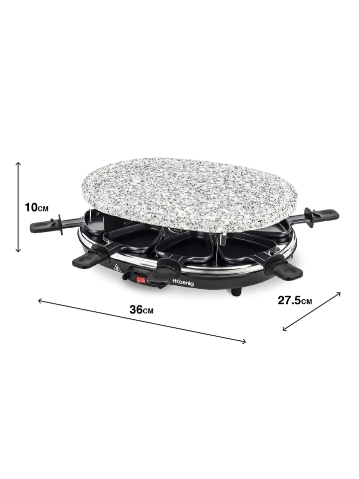 HKoenig Raclette-Gerät RP85 in Schwarz günstig kaufen onesize