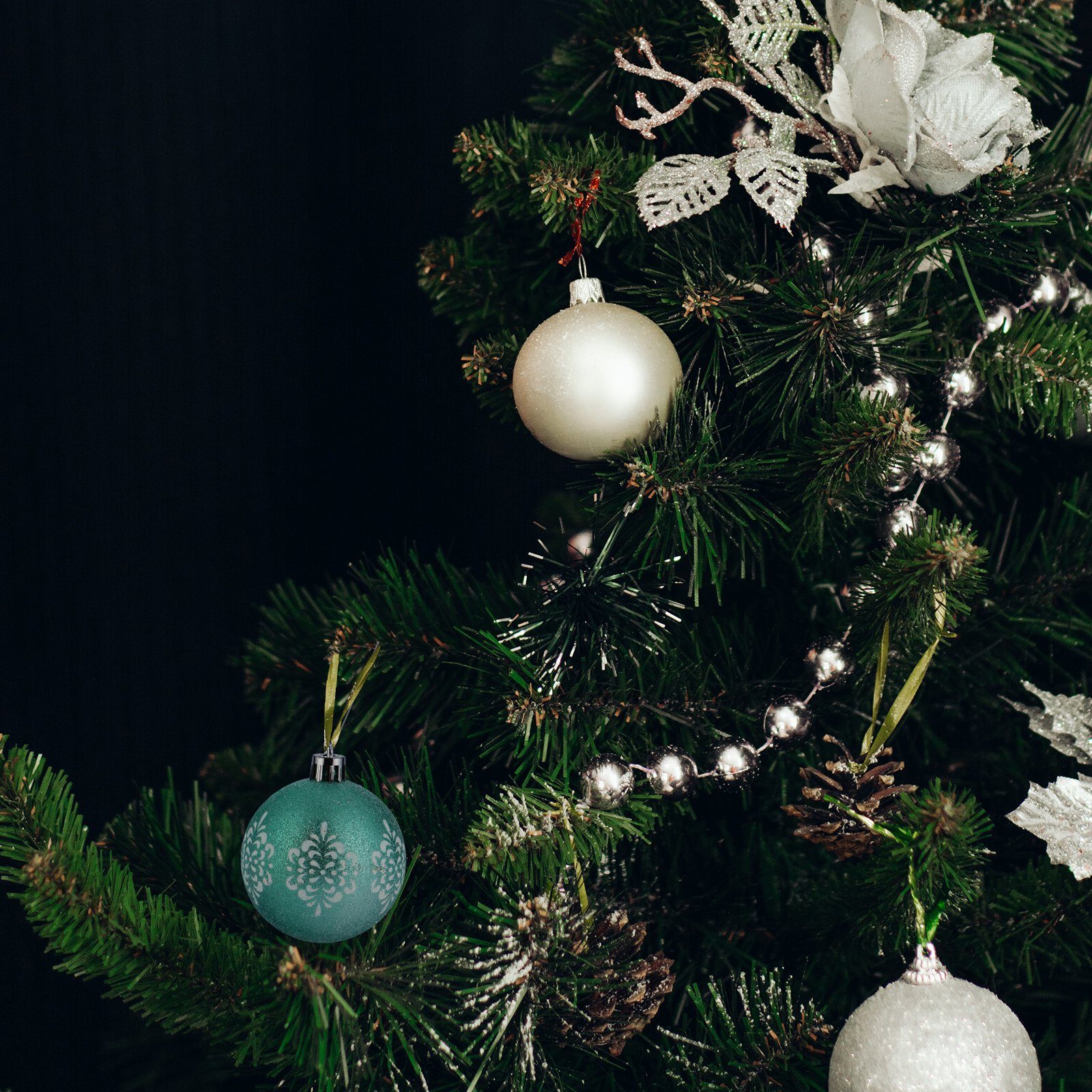 KAHOO Weihnachtsbaumkugel 30 bis 103tlg. Weihnachtskugel, Ø6cm Christbaumschmuck