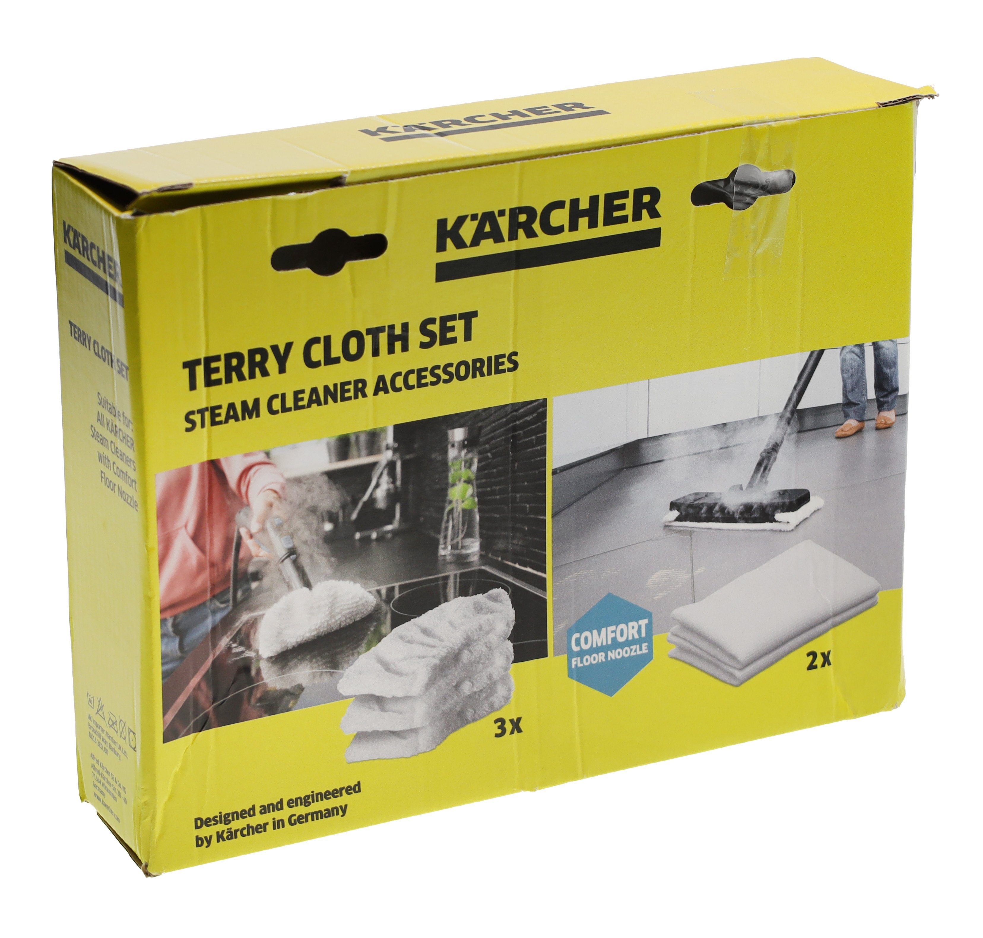KÄRCHER Saugroboter Zubehör-Set Kärcher 6.960-019.0 Frottee-Tuchset für Dampfreiniger (siehe Beschrei