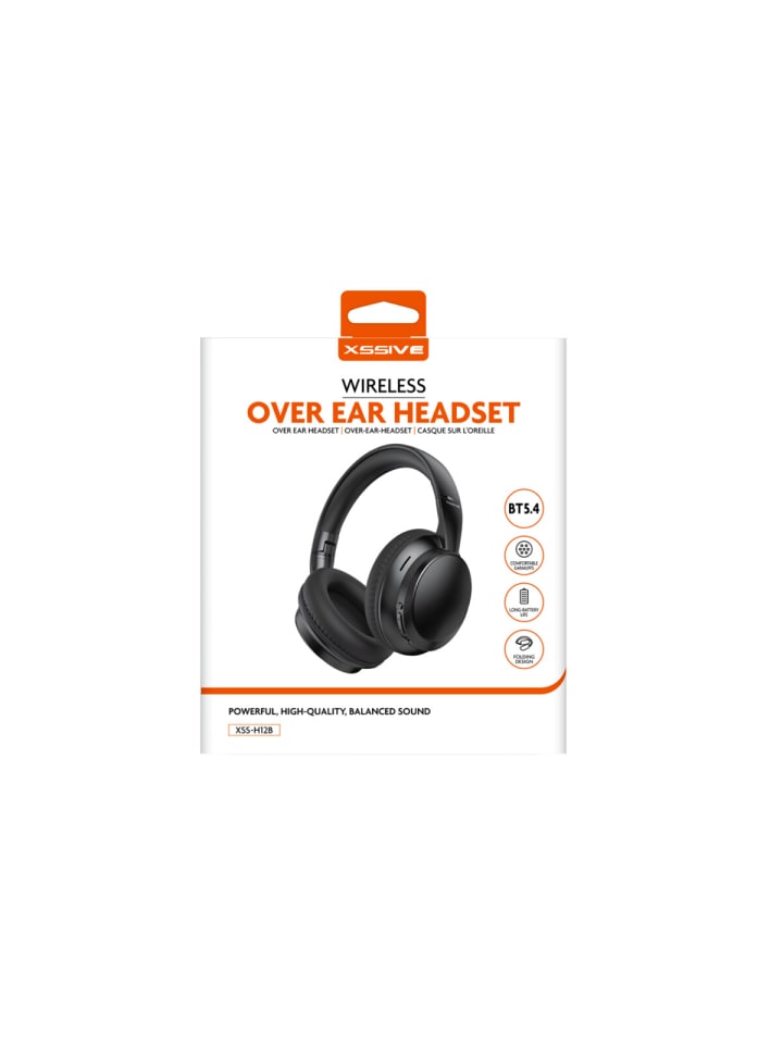 COFI 1453 XSSIVE Wireless Over-Ear Headset XSS-H12B - Schwarz in Schwarz günstig kaufen onesize