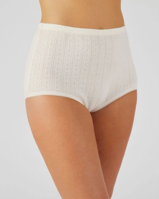 Lot de 4 culottes maxi maille pointelle