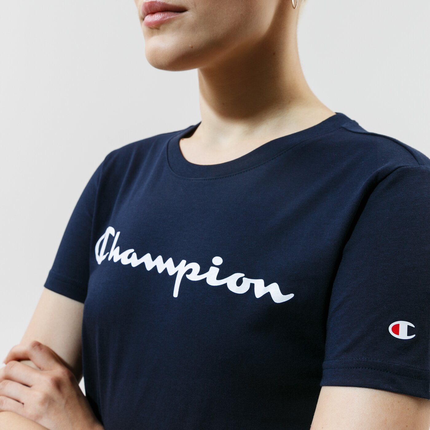 CHAMPION T-SHIRT CREWNECK T-SHIRT Dunkelblau