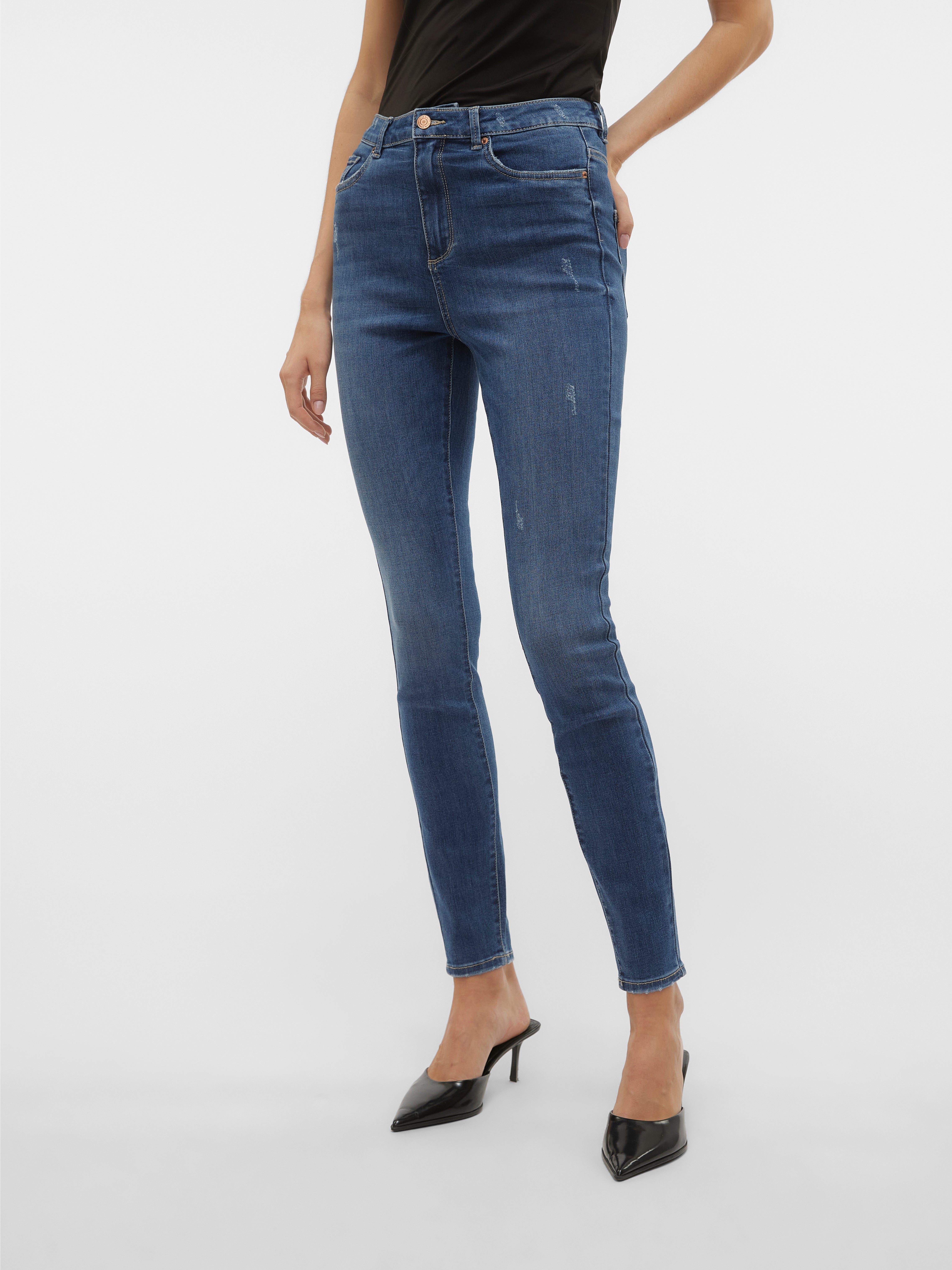 VMSOPHIA Hohe Taille Skinny Fit Jeans