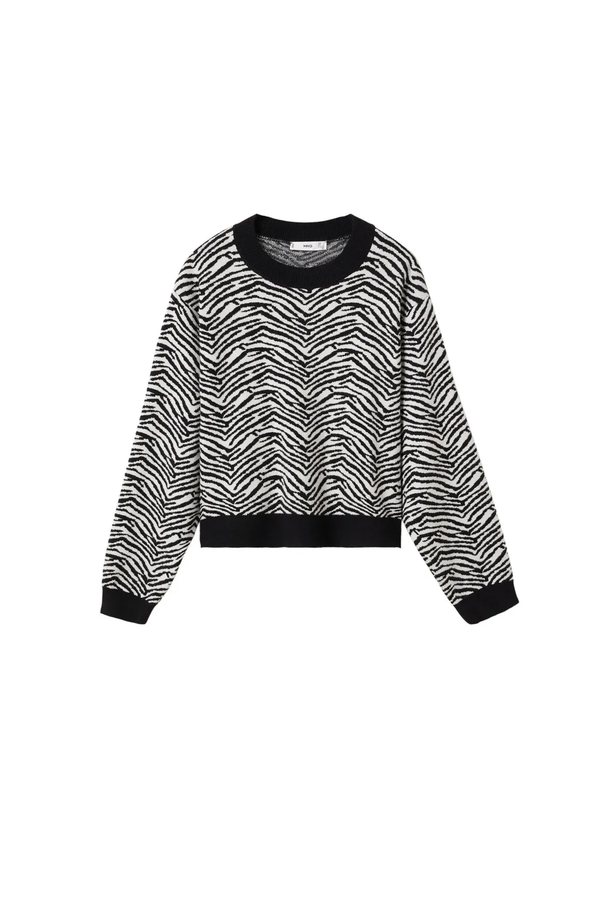 MANGO  Pullover - Schwarz - Regular Fit