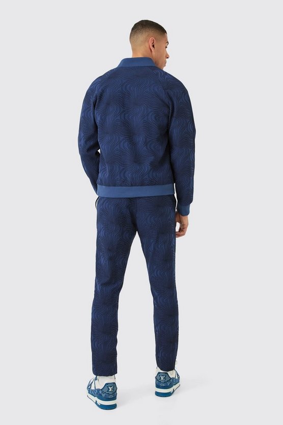 Strukturierte schmale Hose
