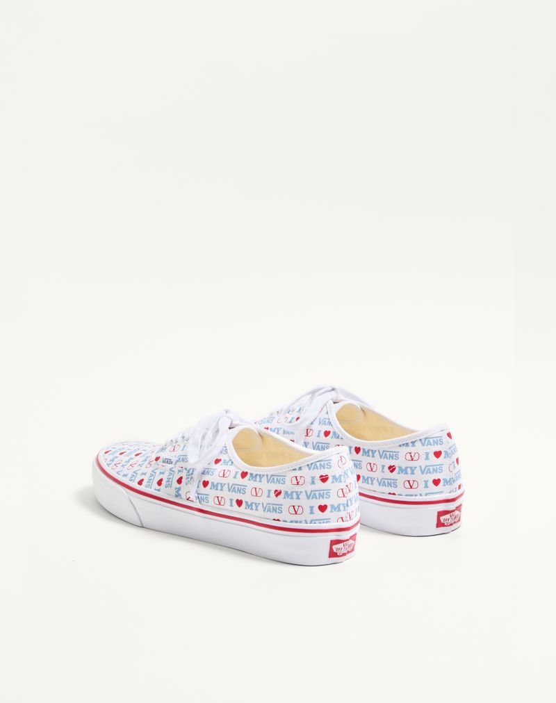 Tênis de cano baixo Valentino Garavani e Vans em tecido com estampa Valentino Vans Love