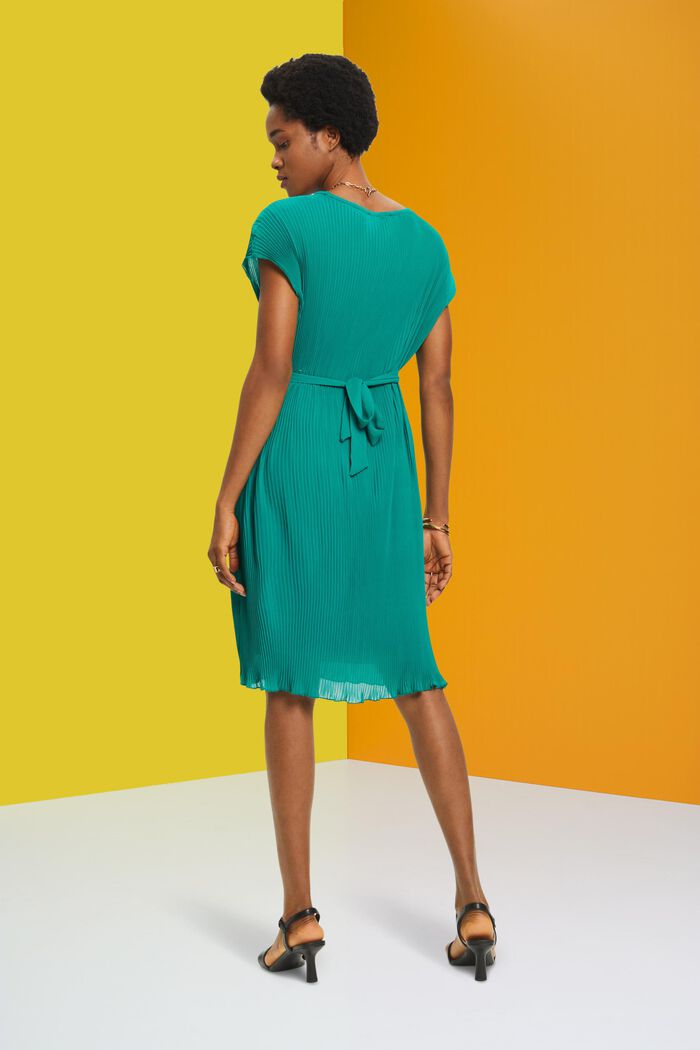 Ärmelloses Plisseekleid, LENZING™ ECOVERO™